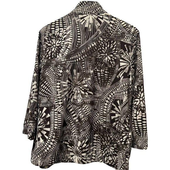 Chicos Zenergy Jacket Large (Chicos 2) Zip Front Casual Sport Stretch Brown - Picture 3 of 10